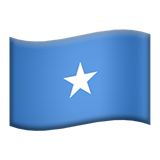 Flag: Somalia as drawn by Apple in iOS 12.2