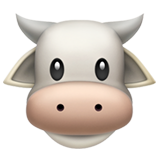 Cow Face as drawn by Apple in iOS 12.2