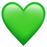 green heart — Apple