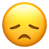 Disappointed Face as drawn by Apple in iOS 12.2