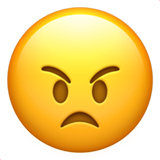 angry face — Apple