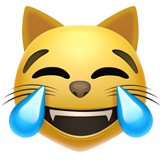 cat with tears of joy — Apple