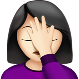 Woman Facepalming: Light Skin Tone, the design in this release