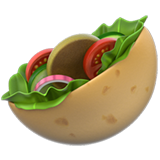 Stuffed Flatbread as drawn by Apple in iOS 12.2