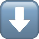 Down Arrow as drawn by Apple in iOS 12.2