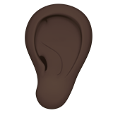Ear: Dark Skin Tone, the previous design