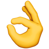 OK Hand as drawn by Apple in iOS 13.1