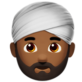 Person Wearing Turban: Medium-Dark Skin Tone, the previous design