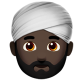 Person Wearing Turban: Dark Skin Tone, the previous design