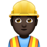 Construction Worker: Dark Skin Tone, the previous design