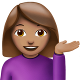 Person Tipping Hand: Medium Skin Tone, the previous design