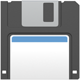 Floppy Disk as drawn by Apple in iOS 13.1