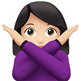 Person Gesturing NO: Light Skin Tone, the previous design