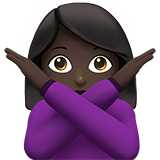 Person Gesturing NO: Dark Skin Tone, the previous design
