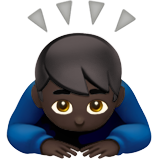 Person Bowing: Dark Skin Tone, the previous design