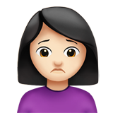 Person Frowning: Light Skin Tone, the previous design