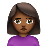 Person Pouting: Medium-Dark Skin Tone, the previous design