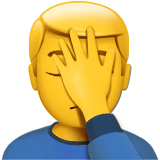Person Facepalming, the previous design