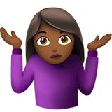 Person Shrugging: Medium-Dark Skin Tone, the previous design
