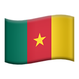 Flag: Cameroon as drawn by Apple in iOS 13.2