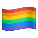 Rainbow Flag as drawn by Apple in iOS 13.2