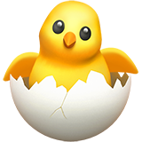 Schlüpfendes Küken as drawn by Apple in iOS 13.2