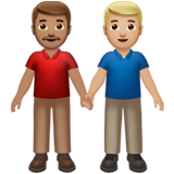 Men Holding Hands: Medium Skin Tone, Medium-Dark Skin Tone, the previous design