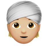 Person Wearing Turban: Medium-Light Skin Tone, the design in this release