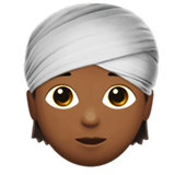 Person Wearing Turban: Medium-Dark Skin Tone, the design in this release