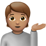 Person Tipping Hand: Medium Skin Tone, the design in this release