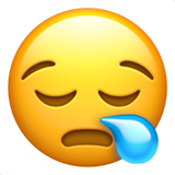 Sleepy Face as drawn by Apple in iOS 13.2