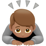 Person Bowing: Medium Skin Tone, the design in this release