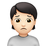 Person Frowning: Light Skin Tone, the design in this release