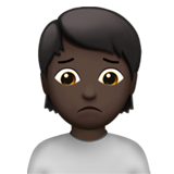 Person Frowning: Dark Skin Tone, the design in this release