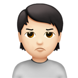 Person Pouting: Light Skin Tone, the design in this release