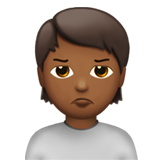 Person Pouting: Medium-Dark Skin Tone, the design in this release