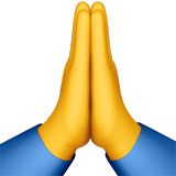 Folded Hands as drawn by Apple in iOS 13.2