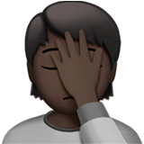 Person Facepalming: Dark Skin Tone, the design in this release