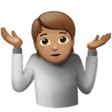 Person Shrugging: Medium Skin Tone, the design in this release