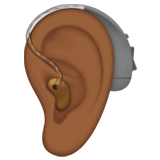 Ear with Hearing Aid: Medium-Dark Skin Tone, the design in this release
