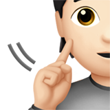 Deaf Person: Light Skin Tone, the design in this release