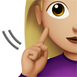 Deaf Woman: Medium-Light Skin Tone, the design in this release