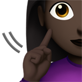 Deaf Woman: Dark Skin Tone, the design in this release