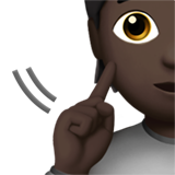 Deaf Person: Dark Skin Tone, the design in this release