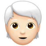 Person: Light Skin Tone, White Hair, the design in this release