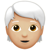 Person: Medium-Light Skin Tone, White Hair, the design in this release