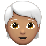 Person: Medium Skin Tone, White Hair, the design in this release