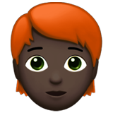 Person: Dark Skin Tone, Red Hair, the design in this release