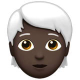 Person: Dark Skin Tone, White Hair, the design in this release