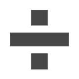 Divide as drawn by Apple in iOS 13.2
